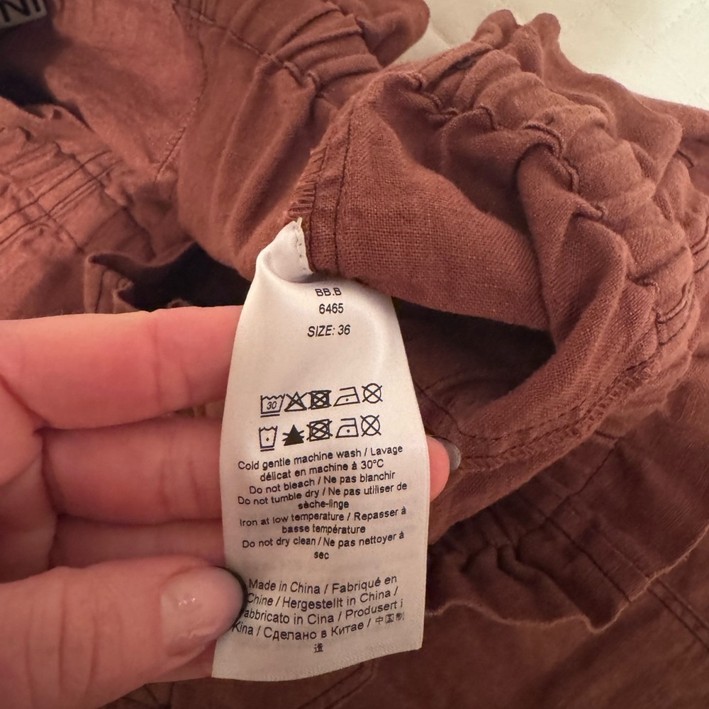 Ganni Brown Cargo Pants - Picture 9 of 11